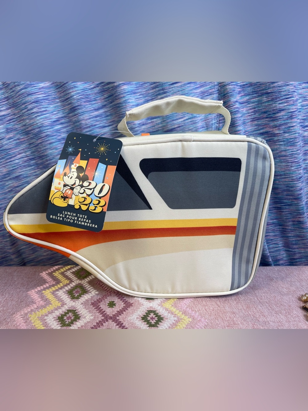 Disney 2023 MONORAIL Soft Side Lunch Bag Lunchbox Lunch Box NWT